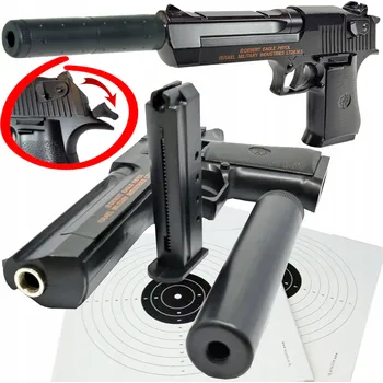 Dětská zbraň Desert Eagle KOVOVÁ PISTOLE NA KULIČKY PUŠKA