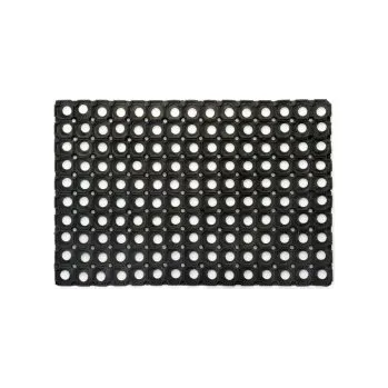 Rohožka Rohožka MACKEY 150x100 cm gumová černá s otvory