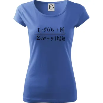 Dámské tričko Teorie všeho (Theory of Everything) - Dámské triko Pure - XS ( Azurově modrá )