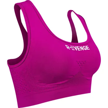 Podprsenka R-EVENGE Technický top, dámské, antibakteriální vlákno Q-Skin, barva fuchsie L RŮŽOVÁ