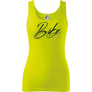 Nápis bike - Dámské tílko - S ( Limetková )