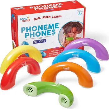 ostatní stavebnice Hand2mind Sada sluchátek pro trénink fonetiky a výslovnosti (6 kusů)