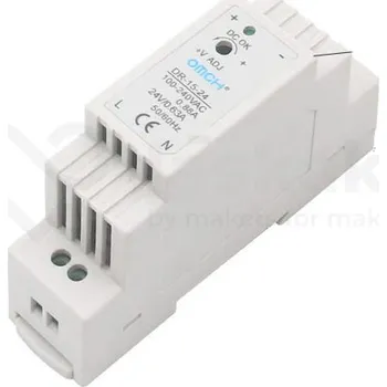 Elektronická stavebnice OMCH DR-15-5 modulový napájecí 230V AC-DC zdroj na DIN 5V/3A 15W