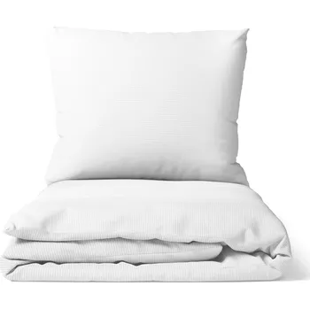 Povlečení DARRÉ Saténové povlečení Pruh 2mm - bílá Velikost: 140 x 220 + 70 x 90