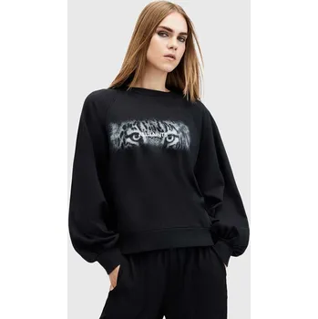 Dámská mikina Bavlněná mikina AllSaints STARE CYGNI W089JB černá 99X, vel. L