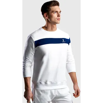 Dámská mikina NORDICDOTS Pánský tenisový svetr Organic L BÍLÁ|MODRÁ