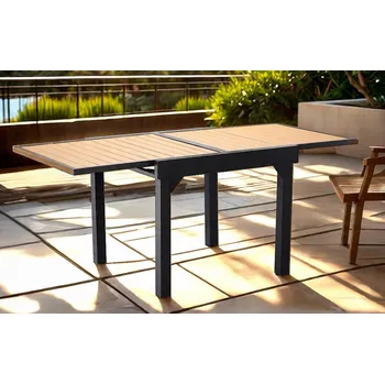 Zahradní stůl HLINÍKOVÝ ROZKLADACÍ STŮL 'ALEX' 90/180 x 90 x 75,5 CM *0381