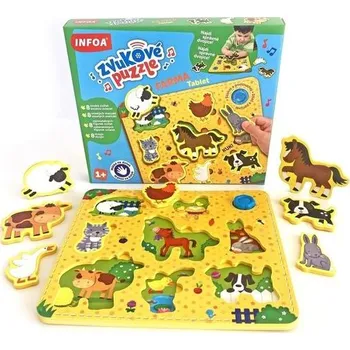 INFOA Zvukové puzzle Farma tablet