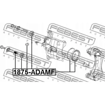 Brzdový třmen Febest 1875-ADAMF Sada na opravu, brzdový třmen