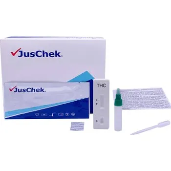 Diagnostický test JusChek extrémně citlivý kazetový drogový test na Marihuanu a hašiš v moči (THC3,5)