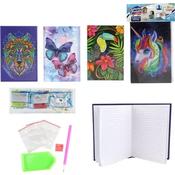 Figurka Teddies Třpytivé malování L.O.L. plátno 29x29cm s nalepovacími diamanty 3 druhy v sáčku