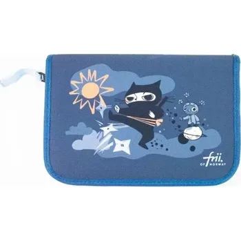 Školní batoh Frii of Norway Penál Ninja Blue Orange