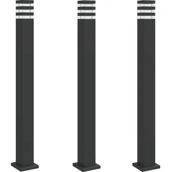 Stojací lampa Stojací zahradní lampa s difuzorem, IP44, černá, 14x14x110 cm