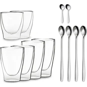 Termohrnek Feelino DUOS dvoustěnná sklenice včetně lžičky (10040398)