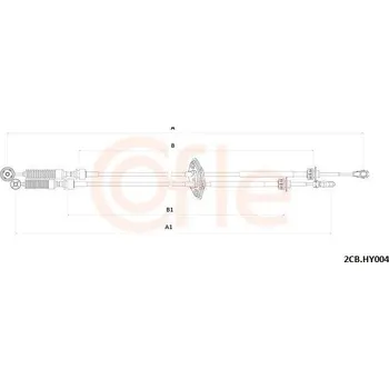 Tažné lanko, ruční převodovka COFLE 92.2CB.HY004