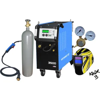 Svářečka Kühtreiber KITin 3500 Multi MIG Synergic V2 + Hořák + Ventil + Kukla + Láhev C02 plná