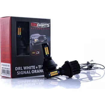 Autožárovka PY21W LED žárovky 30W (12 x CREE) 6000K/oranžová CANBUS DRL+ Blinkr