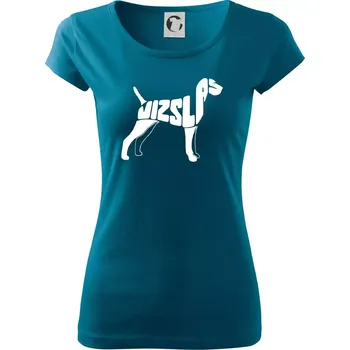 Dámské tričko Maďarský ohař - Dámské triko Pure - M ( Petrolejová )