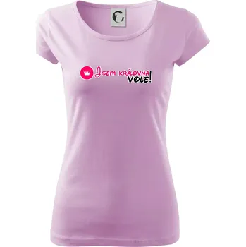 Dámské tričko Jsem královna vole! - Dámské triko Pure - S ( Orchid )