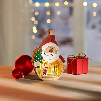 Vánoční dekorace 3Pagen LED vánoční dekorace santa 10 x 3,5 x 16 cm