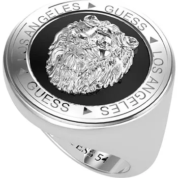 Prsten Guess Ocelový prsten pro muže Lion King JUMR01315JWSTBK 64 mm + 2 měsíce na vrácení zboží