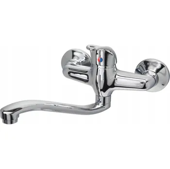 Vodovodní baterie Kuchyňská nástěnná baterie Sea-Horse Sonia stříbrná