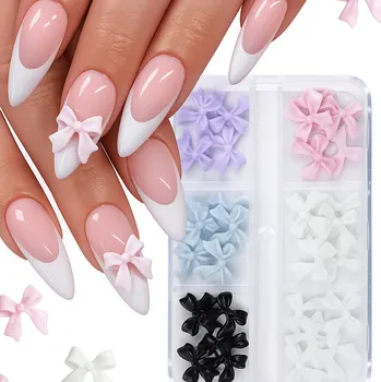 Dárková krabička OZDOBY OZDOBY NA NECHTY KRABIČKA 3D MASLE KRABIČKA KAZETA MIX BAREV 30 KS