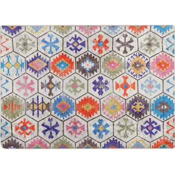Koberec Koberec sametový protiskluzový vícebarevný 80 x 150 cm