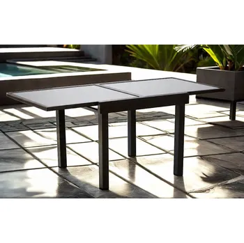 Zahradní stůl HLINÍKOVÝ ROZKLADACÍ STŮL 'OLIVER' 90/180 x 90 x 75,5 CM *0398