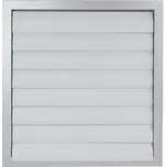 Dalap SMPG 485 Kovová větrací mřížka se samotížnými lamelami bez příruby 485x485 mm, šedá