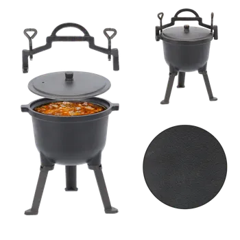 kotlíky LITINOVÝ LOVECKÝ KOTLÍK 5L 24,5 X 16 CM