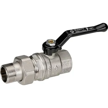Vodovodní kohout Bugatti Kohout kulový Oregon 185°C se šroubením, s pákou FM 1", PN64, 03200034