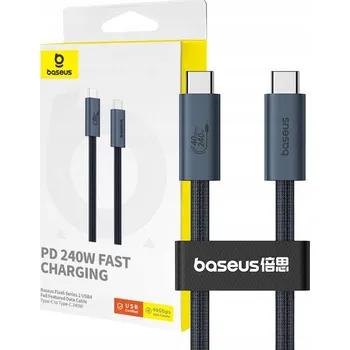 Datový kabel Kabel Baseus USB-C - USB-C 1 m černý