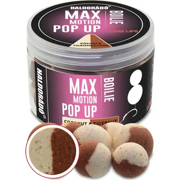 Boilies Haldorádó Pop-Up Boilies Max Motion 50g 16+20mm Kokos/Tygří ořech