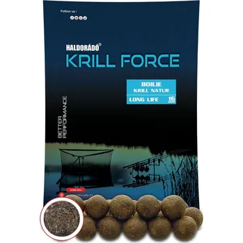 Boilies Haldorádó Boilies Krill Force Long Life 700g 16mm Krill Natur