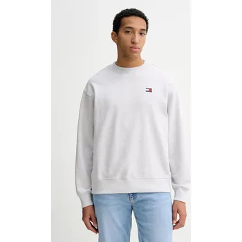 Pánská mikina Bavlněná mikina Tommy Jeans DN0DN00054 šedá 09X, vel. XXL