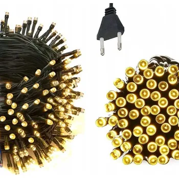 Vánoční dekorace Vánoční světýlka žlutá 300 LED 24m Vánoční řetězy