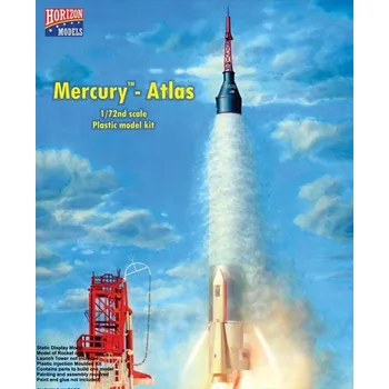 autíčko Model Plastový - Raketa Mercury Atlas 1/72 - Horizon Models 2002