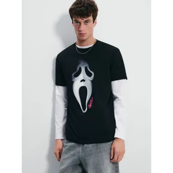 Pánské tričko Tričko s potiskem Scream - XXL - House - černá - 203HW-99X