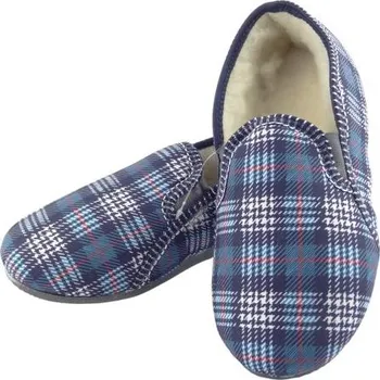 Dámské pantofle kostka modrá, velikost 43