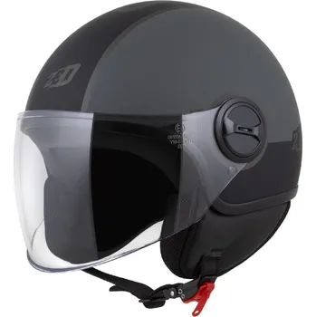 Helma na motorku ZED Otevřená helma na motorku C35 šedá matná/černá XS