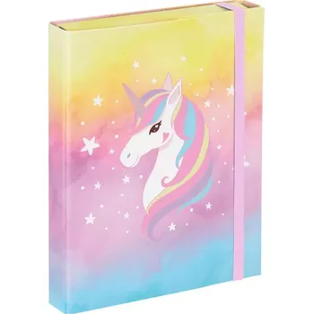 Školní batoh BAAGL Desky na školní sešity A5 Rainbow Unicorn