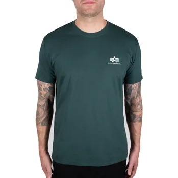 Alpha Industries Basic T Small Logo (navy green) triko L