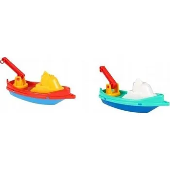 Hračka pro nejmenší Technok 3037 do koupele Loď červená