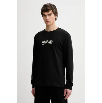 Pánské tričko Bavlněné tričko s dlouhým rukávem G-Star Ams 89 D26867.D976 černá 99X, vel. L