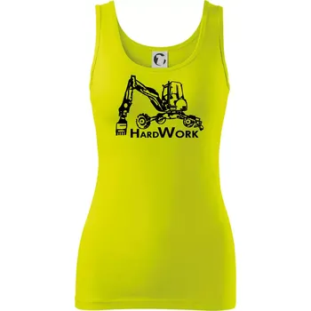 Hard Work kráčivý bagr - Dámské tílko - XS ( Limetková )