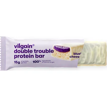 Vilgain Double Trouble Protein Bar borůvkový cheesecake 55g