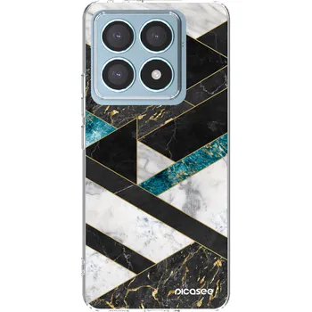 Pouzdro na mobilní telefon Picasee silikonový průhledný obal pro Xiaomi 14T Pro - Dark geometry