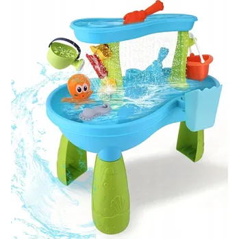 Hra na zahradu Vodní Stůl Pískoviště Hračky na písek Voda Kbelík Děti zahrady Velký