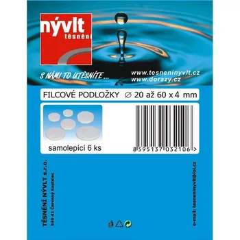 Nývlt Sada filcových podložek 20 - 60 x 4 mm, samolepící, 6 ks, F/3211